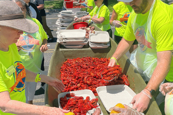 The 91ֱ hosted SUCbAUF, the annual free crawfish boil for students, on Tuesday. This year marked the 37th anniversary of the on-campus event.